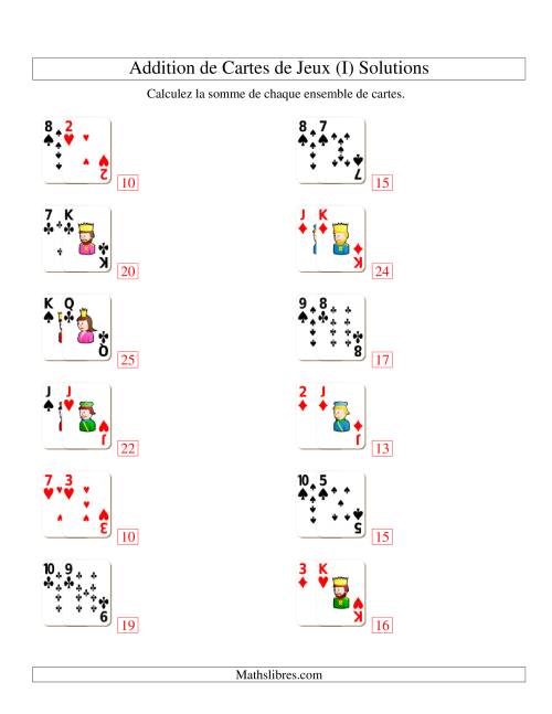 Addition de deux cartes de jeu (I) page 2
