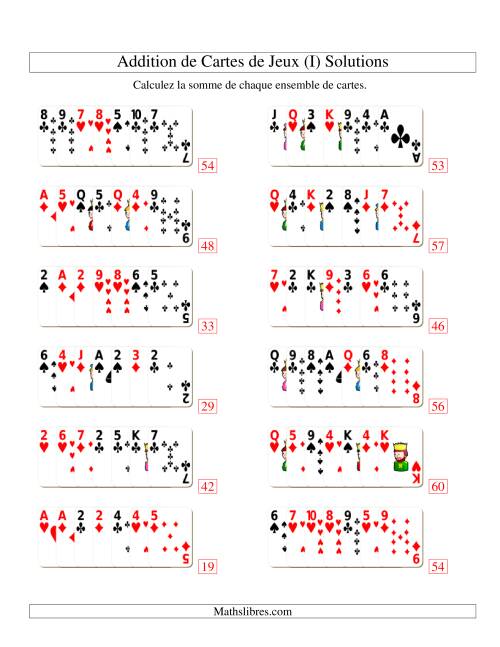 Addition de sept cartes de jeu (I) page 2