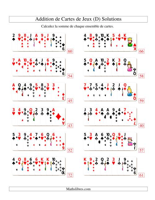 Addition de huit cartes de jeu (D) page 2