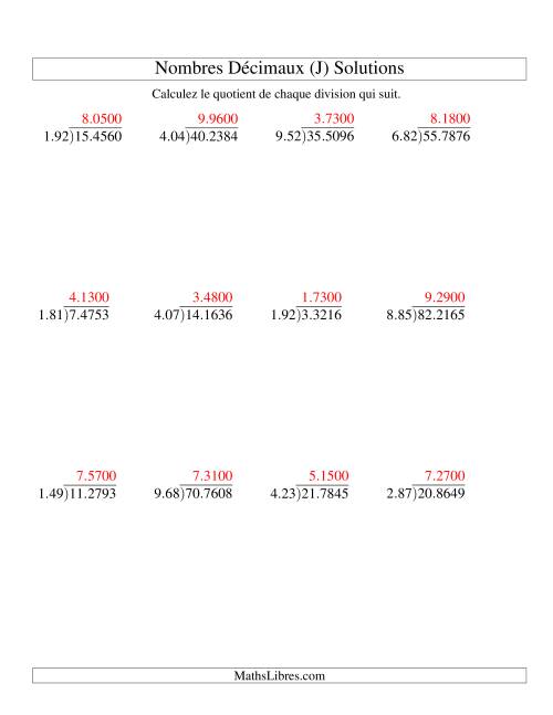 Division de nombres décimaux (1,01 à 1,99) (J) page 2