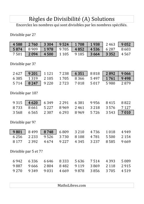 Divisibilité par chiffres 2 à 10 -- 4-chiffres (Tout) page 2