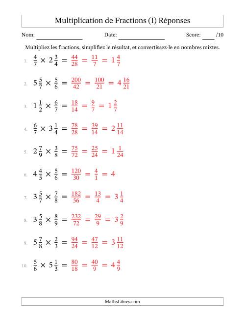 Multiplier Fractions propres par quelques fractions mixtes (I) page 2
