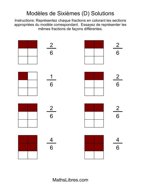Modèles de Quarts Sixièmes (D) page 2