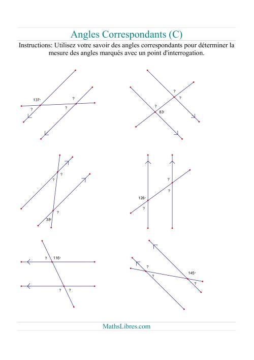 Angles correspondants (C)