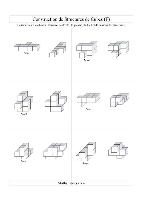Vues de côté de structures de cubes (F) page 2