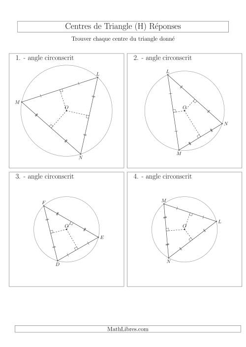 Angles Circonscrits des Triangles Aiguës (H) page 2