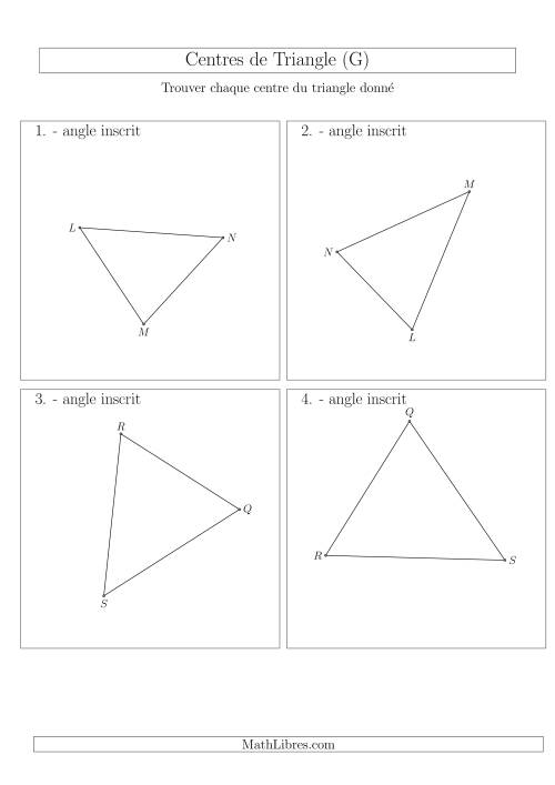 Angles Inscrits des Triangles Aiguës (G)