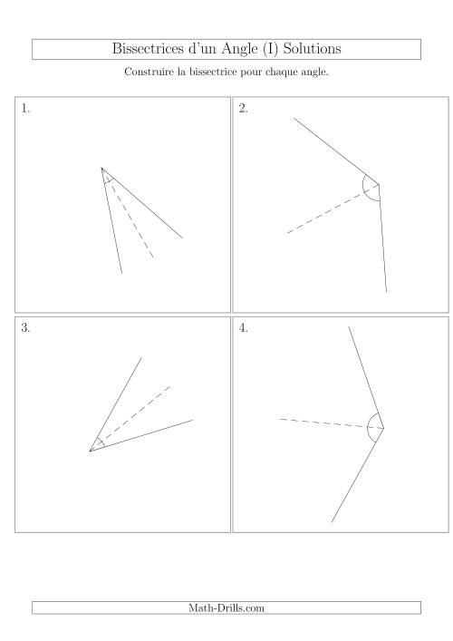 Bissectrices d'un Angle (Avec des Angles Tournés Aléatoirement) (I) page 2
