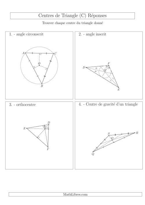 Divers Centres des Triangles Aiguës et Obtus (C) page 2