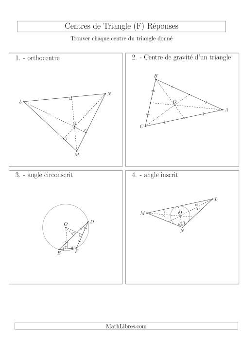 Divers Centres des Triangles Aiguës et Obtus (F) page 2