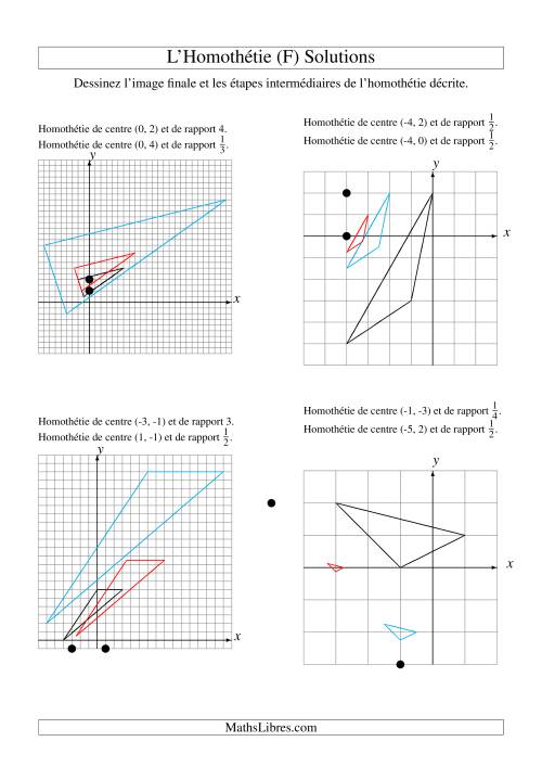 Homothéties de figures à 3 sommets -- 2 étapes (F) page 2