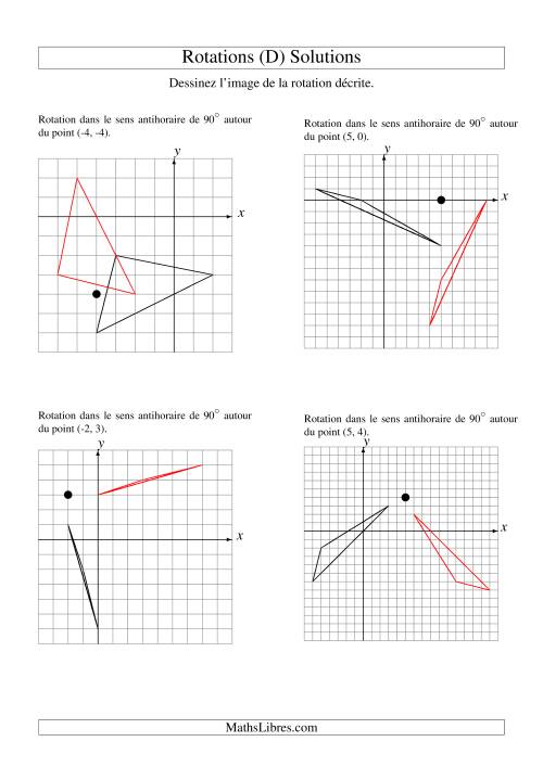 Rotation de figures à 3 sommets (D) page 2