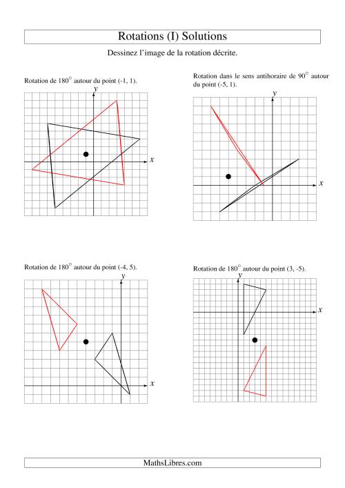 Rotation de figures à 3 sommets (I) page 2
