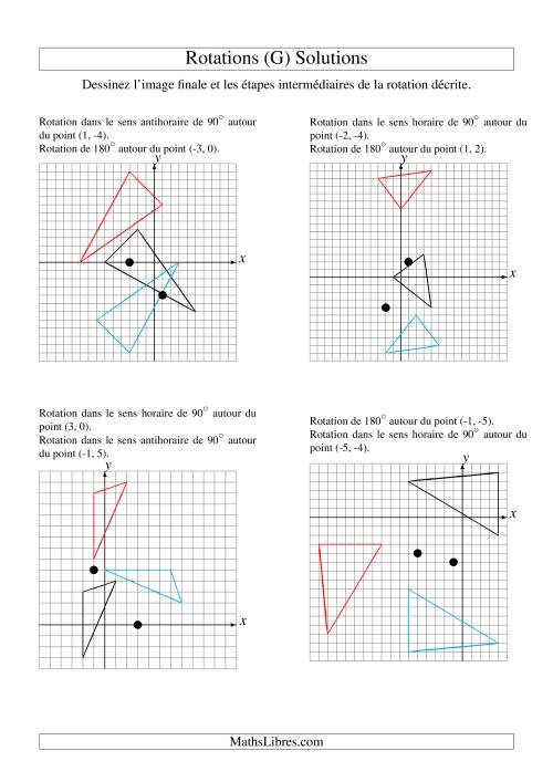 Rotation de figures à 3 sommets -- 2 étapes (G) page 2