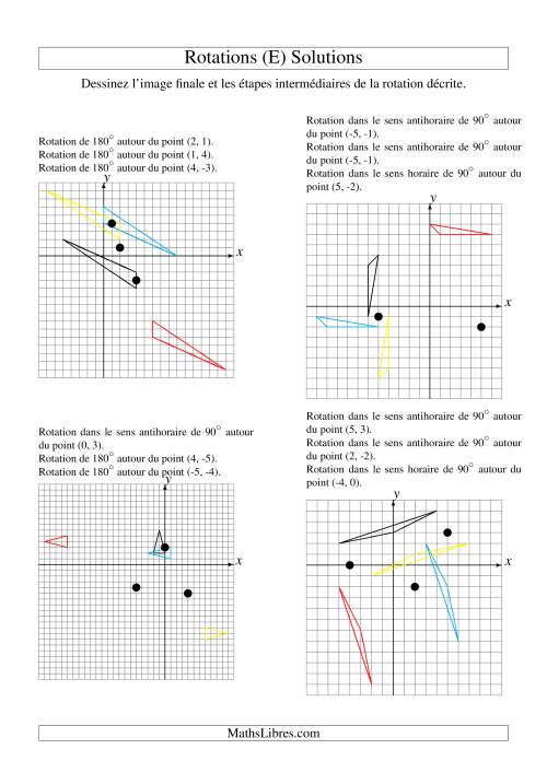 Rotation de figures à 3 sommets -- 3 étapes (E) page 2