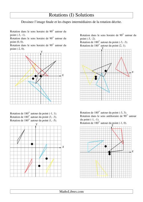Rotation de figures à 3 sommets -- 3 étapes (I) page 2