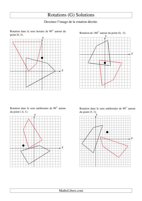 Rotation de figures à 4 sommets (G) page 2