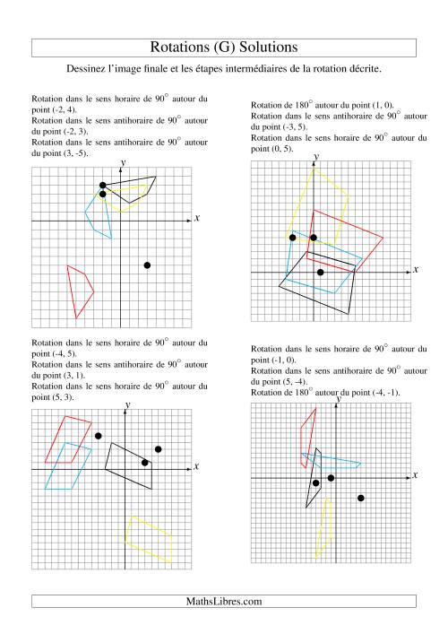 Rotation de figures à 4 sommets -- 3 étapes (G) page 2