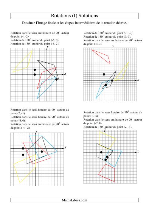Rotation de figures à 4 sommets -- 3 étapes (I) page 2