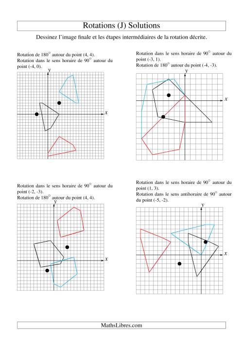 Rotation de figures à 5 sommets -- 2 étapes (J) page 2