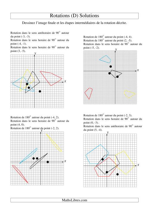 Rotation de figures à 5 sommets -- 3 étapes (D) page 2