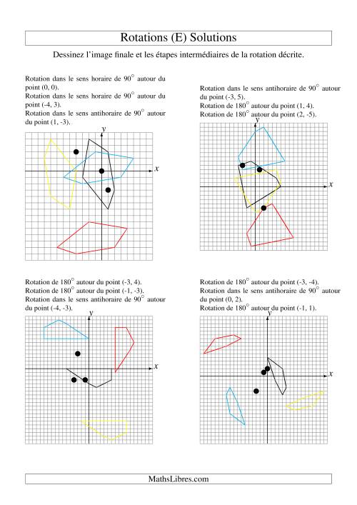 Rotation de figures à 5 sommets -- 3 étapes (E) page 2