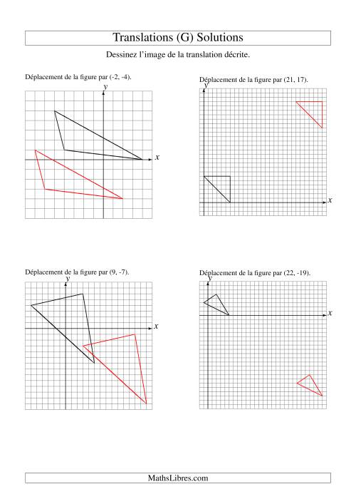 Translation de figures à 3 sommets -- Max 25 unités (G) page 2