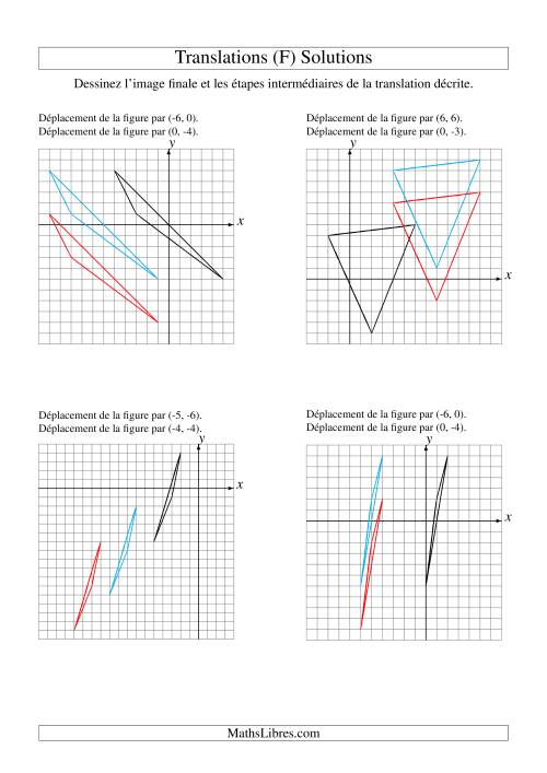 Translation de figures à 3 sommets -- Max 6 unités -- 2 étapes (F) page 2