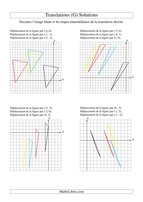 Translation de figures à 3 sommets -- Max 6 unités -- 3 étapes (G) page 2