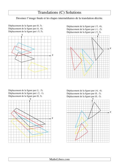 Translation de figures à 4 sommets -- Max 6 unités -- 3 étapes (C) page 2