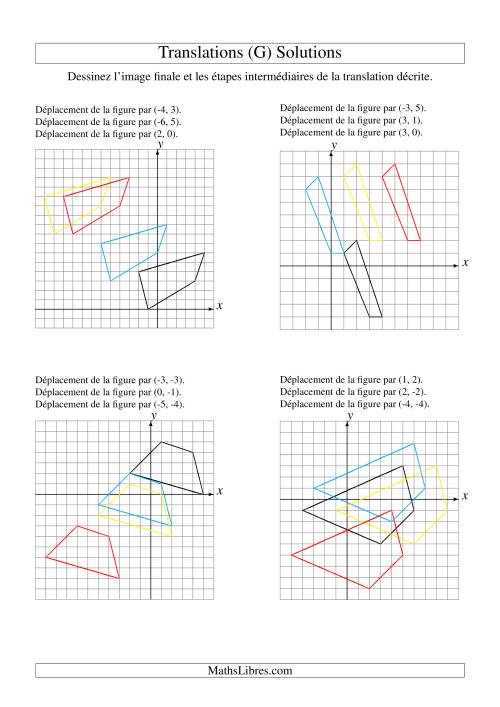 Translation de figures à 4 sommets -- Max 6 unités -- 3 étapes (G) page 2