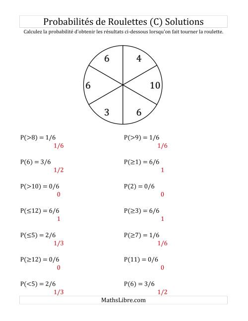 Probabilité -- Roulette à 6 sections (C) page 2