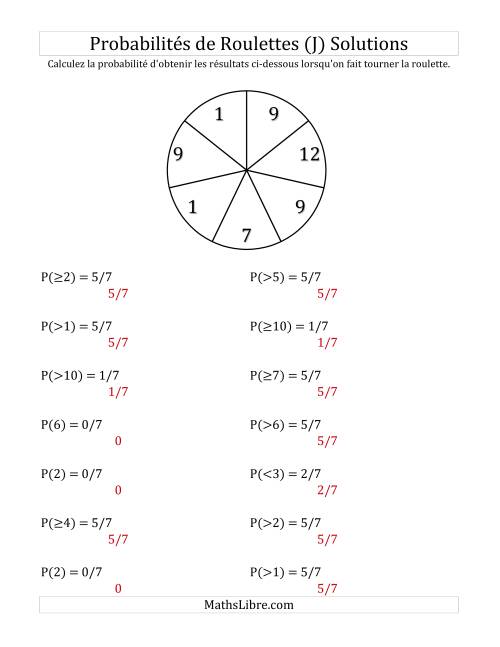 Probabilité -- Roulette à 7 sections (J) page 2