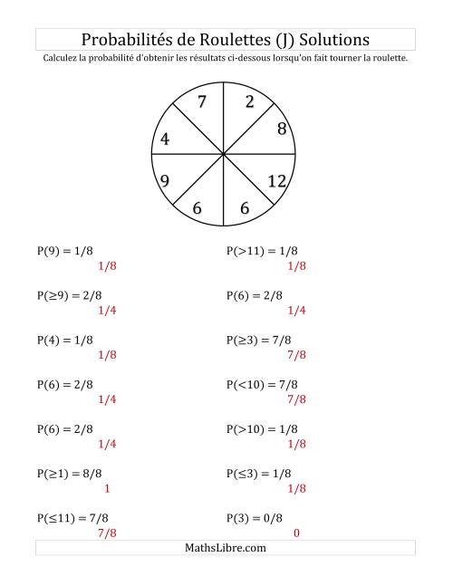 Probabilité -- Roulette à 8 sections (J) page 2