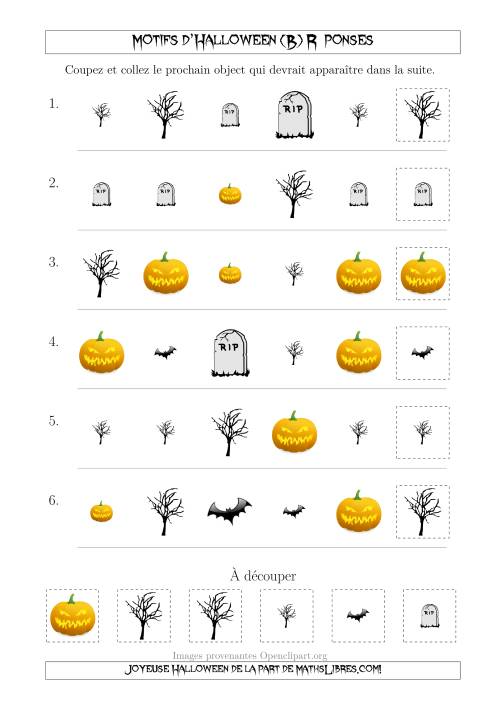 Images de Motifs d'Halloween Effrayants avec Deux Particularités (Forme & Taille) (B) page 2