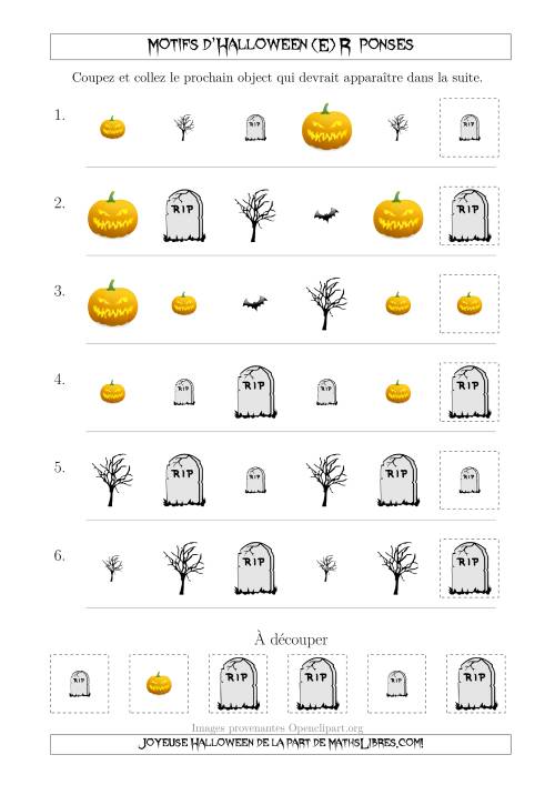 Images de Motifs d'Halloween Effrayants avec Deux Particularités (Forme & Taille) (E) page 2