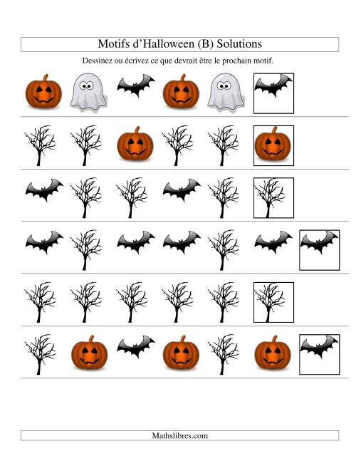 Images de Motifs d'Halloween avec Deux Particularités (forme) (B) page 2