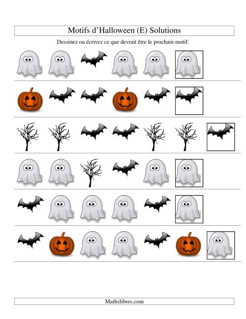 Images de Motifs d'Halloween avec Deux Particularités (forme) (E) page 2