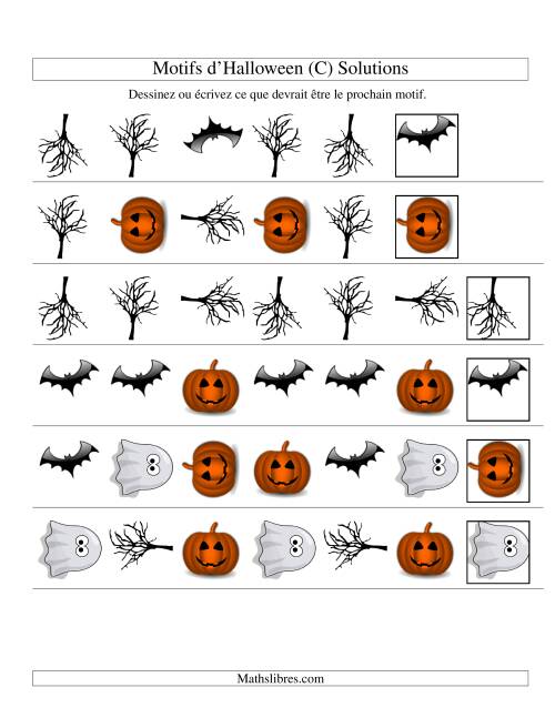 Images de Motifs d'Halloween avec Deux Particularités (forme & rotation) (C) page 2