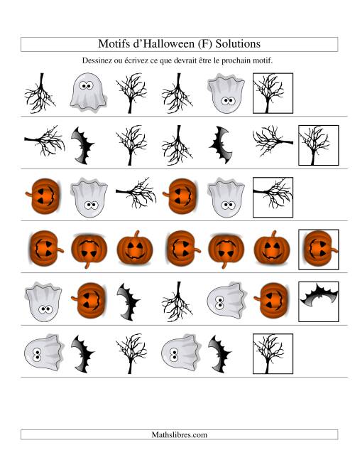 Images de Motifs d'Halloween avec Deux Particularités (forme & rotation) (F) page 2