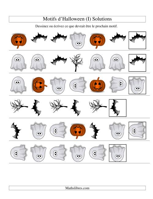 Images de Motifs d'Halloween avec Deux Particularités (forme & rotation) (I) page 2