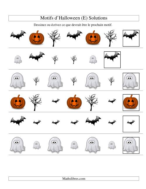Images de Motifs d'Halloween avec Deux Particularités (forme & taille) (E) page 2
