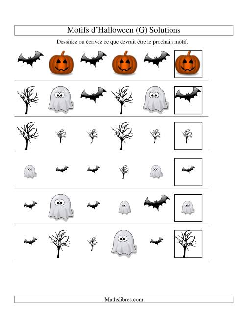 Images de Motifs d'Halloween avec Deux Particularités (forme & taille) (G) page 2