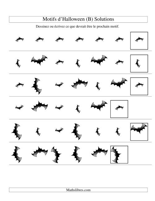 Images de Motifs d'Halloween avec Deux Particularités (taille & rotation) (B) page 2