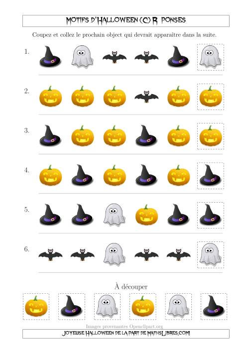 Images de Motifs d'Halloween Pas Très Effrayants avec une Seule Particularité (Forme) (C) page 2