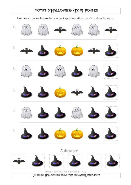 Images de Motifs d'Halloween Pas Très Effrayants avec une Seule Particularité (Forme) (D) page 2