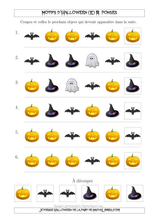 Images de Motifs d'Halloween Pas Très Effrayants avec une Seule Particularité (Forme) (E) page 2