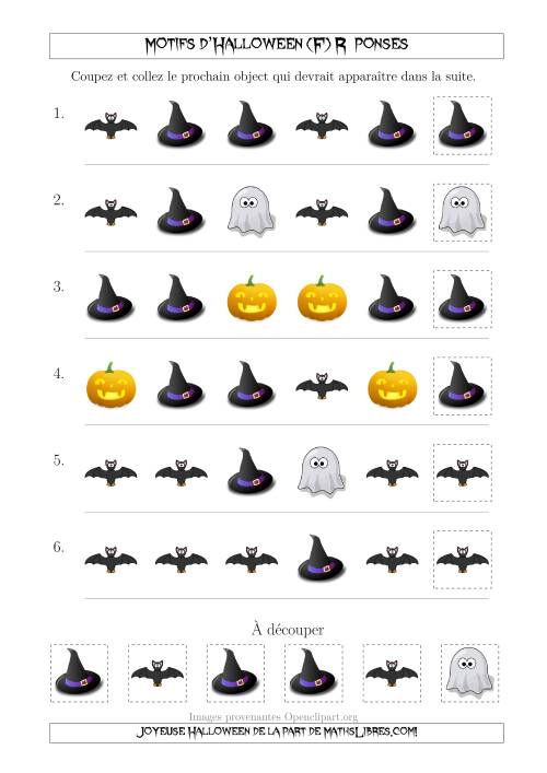 Images de Motifs d'Halloween Pas Très Effrayants avec une Seule Particularité (Forme) (F) page 2