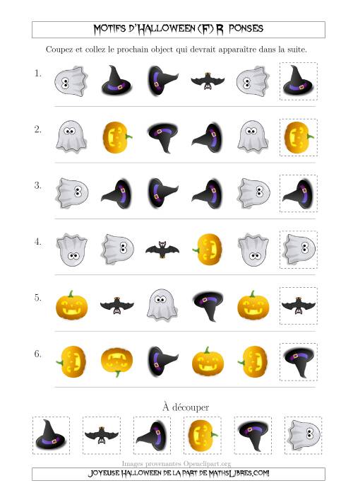 Images de Motifs d'Halloween Pas Très Effrayants avec Deux Particularités (Forme & Rotation) (F) page 2