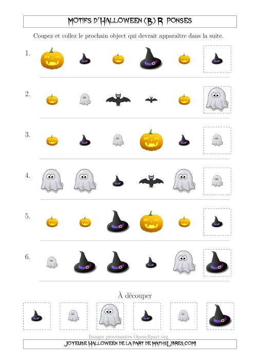 Images de Motifs d'Halloween Pas Très Effrayants avec Deux Particularités (Forme & Taille) (B) page 2
